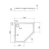 Душевой поддон Qtap Diamond 301112 100x100x12 см + сифон Душовий піддон Qtap Diamond 301112 100x100x12 см + сифон