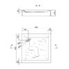 Душовий піддон Lidz Mazur ST80x80x16 Душовий піддон Lidz Mazur ST80x80x16