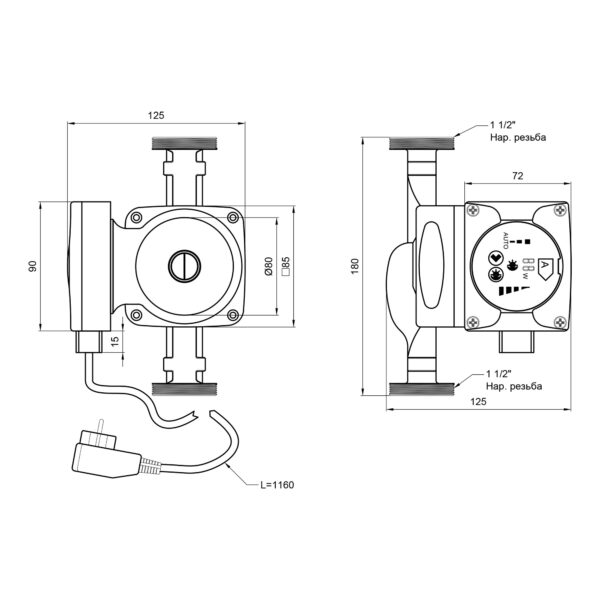 Насос циркуляційний Thermo Alliance LPSA 25/60/180 Насос циркуляційний Thermo Alliance LPSA 25/60/180