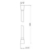 Шланг для ручного душу Qtap Hadice 1200 мм QTHADPVC120B Black Matt Шланг для ручного душу Qtap Hadice 1200 мм QTHADPVC120B Black Matt
