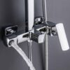 Душевая система для кабины Qtap Capricorn на три потребителя (с изливом) 53103KNC Chrome Душова система для кабіни Qtap Capricorn на три споживачі (з виливом) 53103KNC Chrome