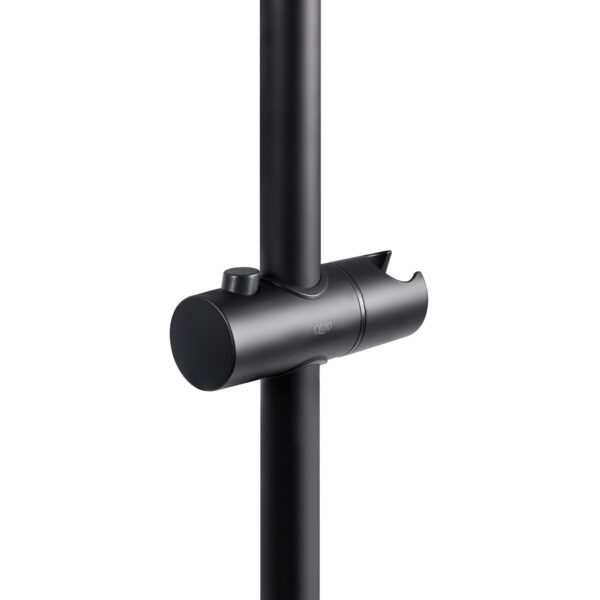 Душова стійка з тримачем універсальна Qtap Lepit 665 мм округла QTLEP82103OB Black Matt Душова стійка з тримачем універсальна Qtap Lepit 665 мм округла QTLEP82103OB Black Matt