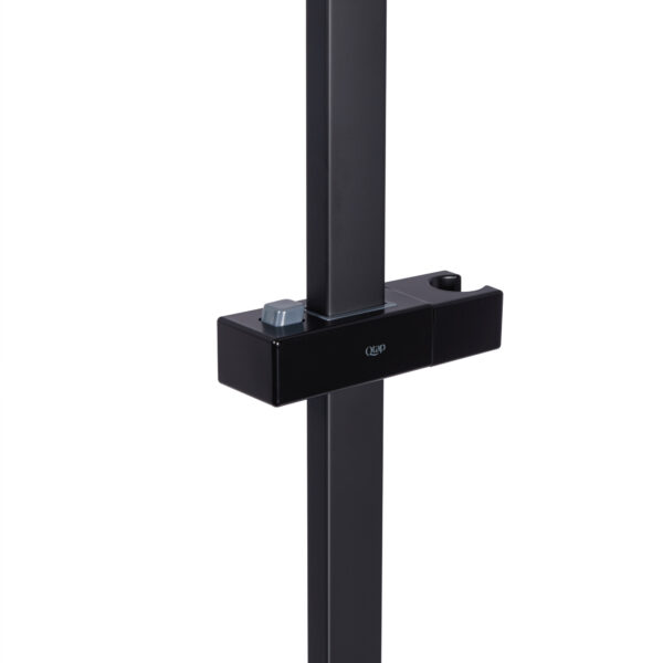 Душова стійка з тримачем універсальна Qtap Lepit 705 мм прямокутна QTLEP82103NB Black Matt Душова стійка з тримачем універсальна Qtap Lepit 705 мм прямокутна QTLEP82103NB Black Matt