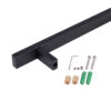 Душова стійка з тримачем універсальна Qtap Lepit 705 мм прямокутна QTLEP82103NB Black Matt Душова стійка з тримачем універсальна Qtap Lepit 705 мм прямокутна QTLEP82103NB Black Matt