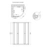 Душова кабіна Lidz Latwa SC80x80.SAT.LOW.FR, скло Frost 4 мм без піддона Душова кабіна Lidz Latwa SC80x80.SAT.LOW.FR, скло Frost 4 мм без піддона