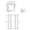 Душова кабіна Lidz Latwa SC80x80.SAT.LOW.GR, скло тоноване 4 мм без піддона Душова кабіна Lidz Latwa SC80x80.SAT.LOW.GR, скло тоноване 4 мм без піддона