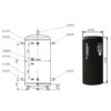Теплоакумулятор Thermo Alliance TA-ТАМ-00 350 з ізоляцією 80 мм
