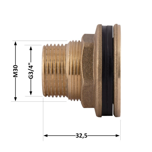 Врезка Thermo Alliance Standart 3/4" в бак SD40020 Врізка Thermo Alliance Standart 3/4" в бак SD40020