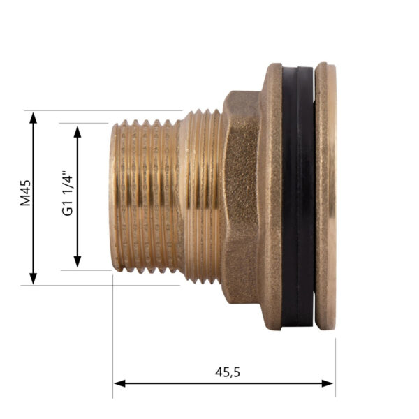 Врезка Thermo Alliance Standart 1 1/4" в бак SD40032 Врізка Thermo Alliance Standart 1 1/4" в бак SD40032