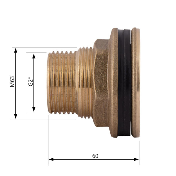 Врезка Thermo Alliance Standart 2" в бак SD40050 Врізка Thermo Alliance Standart 2" в бак SD40050