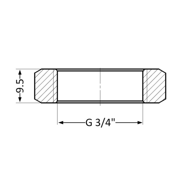 Контргайка Thermo Alliance Standart 3/4" SD40120 Контргайка Thermo Alliance Standart 3/4" SD40120