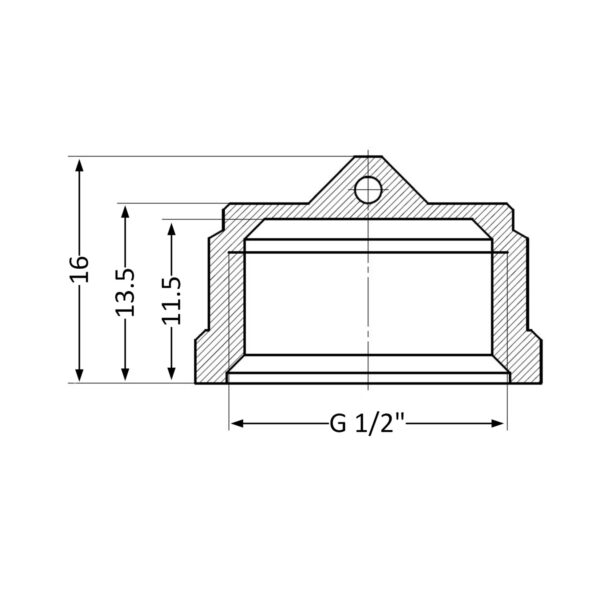 Заглушка Thermo Alliance Standart 1/2" ВР SD40215 Заглушка Thermo Alliance Standart 1/2" ВР SD40215