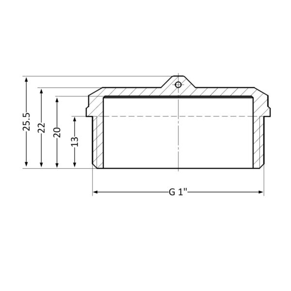 Заглушка Thermo Alliance Standart 1" ЗР SD40325 Заглушка Thermo Alliance Standart 1" ЗР SD40325