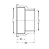 Муфта Thermo Alliance Standart 3/4"х1" ВР SD4052025 Муфта Thermo Alliance Standart 3/4"х1" ВР SD4052025