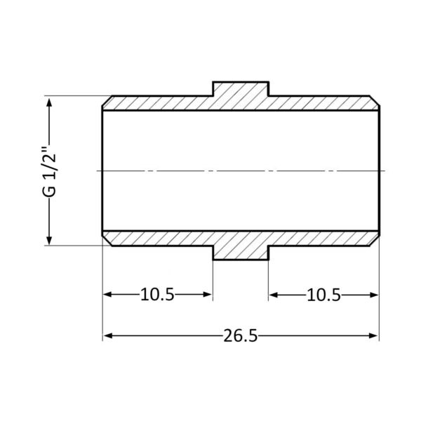 Нипель Thermo Alliance Standart 1/2" ЗР SD4071515 Ніпель Thermo Alliance Standart 1/2" ЗР SD4071515