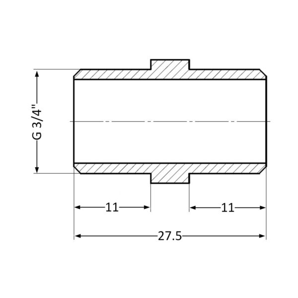 Ніпель Thermo Alliance Standart 3/4" ЗР SD4072020 Ніпель Thermo Alliance Standart 3/4" ЗР SD4072020