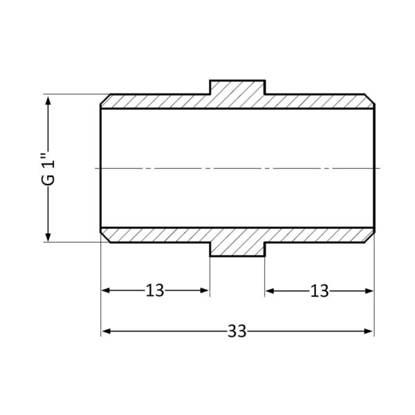 Нипель Thermo Alliance Standart 1" ЗР SD4072525 Ніпель Thermo Alliance Standart 1" ЗР SD4072525
