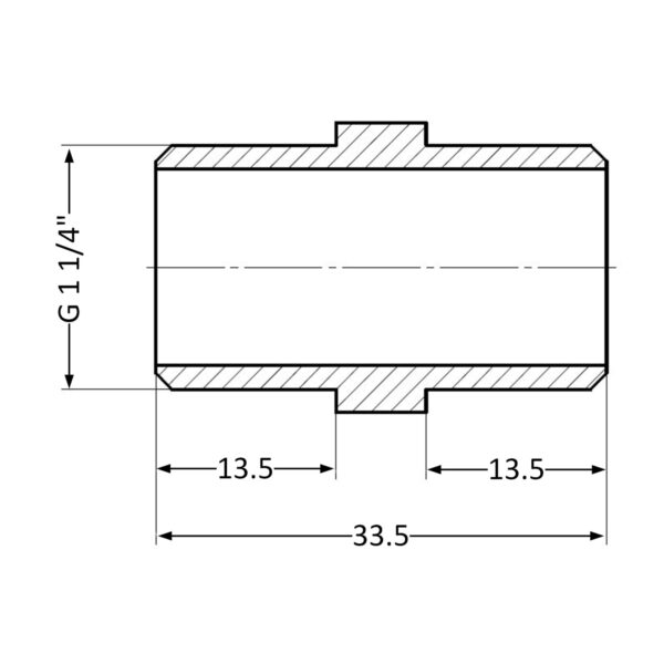 Нипель Thermo Alliance Standart 1 1/4" ЗР SD4073232 Ніпель Thermo Alliance Standart 1 1/4" ЗР SD4073232