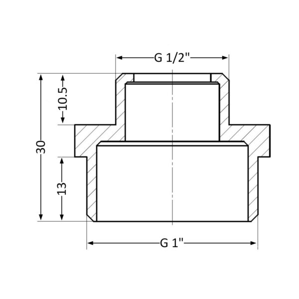 Нипель Thermo Alliance Standart 1"х1/2" ЗР SD4082515 Ніпель Thermo Alliance Standart 1"х1/2" ЗР SD4082515