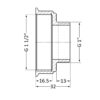 Переходник Thermo Alliance Standart 1 1/2"х1" ВЗ SD4094025 Перехідник Thermo Alliance Standart 1 1/2"х1" ВЗ SD4094025