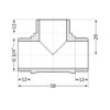 Трійник Thermo Alliance Standart 3/4" ЗР SD41220 Трійник Thermo Alliance Standart 3/4" ЗР SD41220
