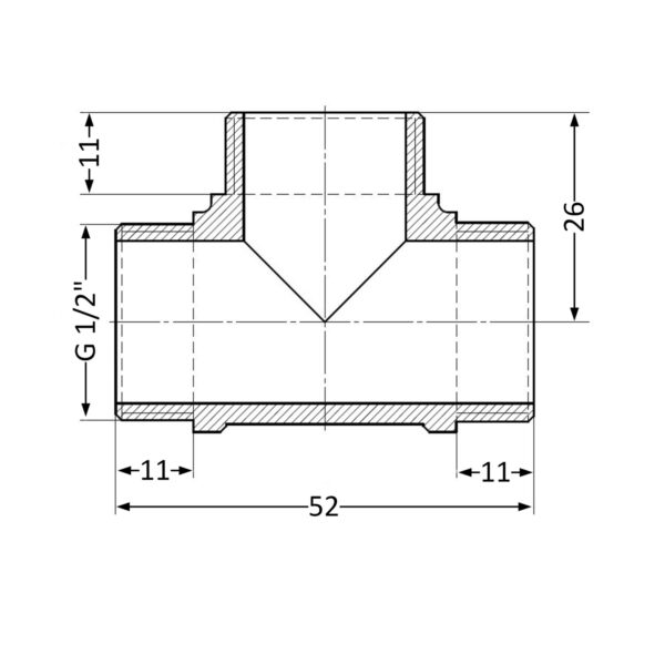 Тройник Thermo Alliance Standart 1/2" ЗР SD41215 Трійник Thermo Alliance Standart 1/2" ЗР SD41215