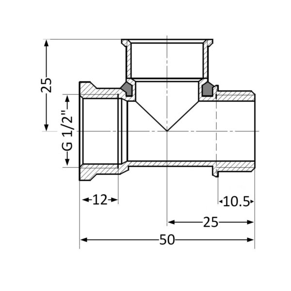 Трійник Thermo Alliance Standart 1/2" ВВЗ SD41315 Трійник Thermo Alliance Standart 1/2" ВВЗ SD41315