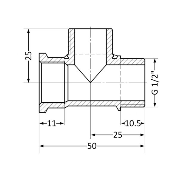 Трійник Thermo Alliance Standart 1/2" ВЗЗ SD41415
