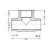 Трійник Thermo Alliance Standart 1/2" ЗВЗ SD41615