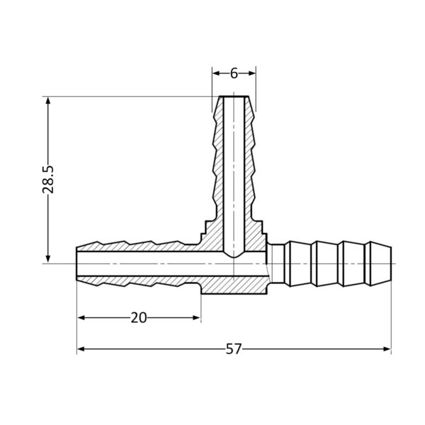 Трійник Thermo Alliance Standart 6 SD4176