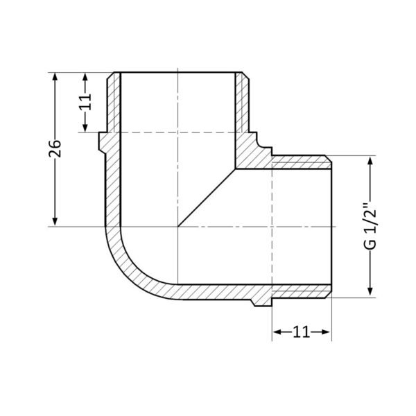 Кут Thermo Alliance Standart 1/2" ЗР SD41915