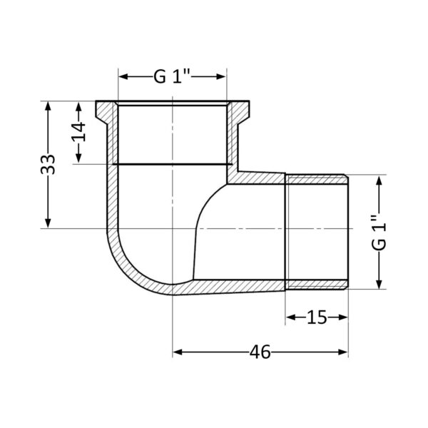 Кут Thermo Alliance Standart 1" ВЗ SD42025 Кут Thermo Alliance Standart 1" ВЗ SD42025
