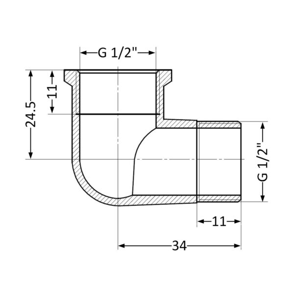 Кут Thermo Alliance Standart 1/2" ВЗ SD42115U Кут Thermo Alliance Standart 1/2" ВЗ SD42115U