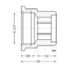Подовжувач латунний Thermo Alliance Standart 1/2"ВЗ, L=20 мм SD4221520