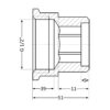 Удлинитель латунный Thermo Alliance Standart 1/2"ВН, L=40 мм SD4221540 Подовжувач латунний Thermo Alliance Standart 1/2"ВН, L=40 мм SD4221540