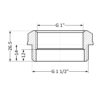 Футорка Thermo Alliance Standart 1 1/2"х1" ЗВ SD4234025 Футорка Thermo Alliance Standart 1 1/2"х1" ЗВ SD4234025