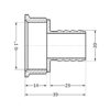 Штуцер Thermo Alliance Standart 20х1" ВР SD4262520 Штуцер Thermo Alliance Standart 20х1" ВР SD4262520