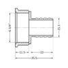 Штуцер Thermo Alliance Standart 25х3/4" ВР SD4262025
