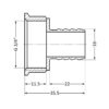 Штуцер Thermo Alliance Standart 16х3/4" ВР SD4262016 Штуцер Thermo Alliance Standart 16х3/4" ВР SD4262016