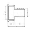Штуцер Thermo Alliance Standart 20х1/2" ВР SD4261520 Штуцер Thermo Alliance Standart 20х1/2" ВР SD4261520
