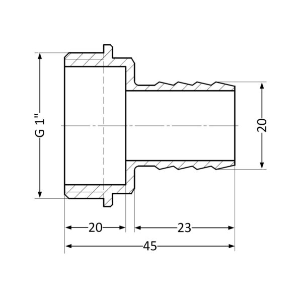 Штуцер Thermo Alliance Standart 20х1" ЗР SD4272520 Штуцер Thermo Alliance Standart 20х1" ЗР SD4272520