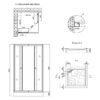 Набор Lidz душевая кабина Wawel SC80x80.SAT.LOW.GR, стекло тонированное 4 мм + поддон Mazur Набір Lidz душова кабіна Wawel SC80x80.SAT.LOW.GR, скло тоноване 4 мм + піддон Mazur