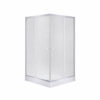 Набір Lidz душова кабіна Wawel SC80x80.SAT.LOW.FR, скло Frost 4 мм + піддон Mazur