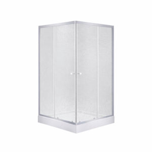 Набор Lidz душевая кабина Wawel SC80x80.SAT.LOW.FR, стекло Frost 4 мм + поддон Mazur Набір Lidz душова кабіна Wawel SC80x80.SAT.LOW.FR, скло Frost 4 мм + піддон Mazur