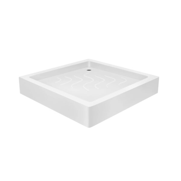 Набір Lidz душова кабіна Wawel SC80x80.SAT.LOW.FR, скло Frost 4 мм + піддон Mazur