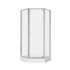 Набор Qtap душевая кабина Leo CRM10995-AC6 Clear 2020x900x900 мм + поддон Diamond 309912 90x90x12 см с сифоном Набір Qtap душова кабіна Leo CRM10995-AC6 Clear 2020x900x900 мм + піддон Diamond 309912 90x90x12 см з сифоном