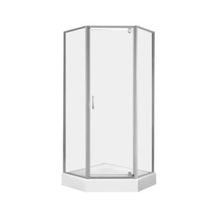 Набор Qtap душевая кабина Leo CRM10995-AC6 Clear 2020x900x900 мм + поддон Diamond 309912 90x90x12 см с сифоном Набір Qtap душова кабіна Leo CRM10995-AC6 Clear 2020x900x900 мм + піддон Diamond 309912 90x90x12 см з сифоном