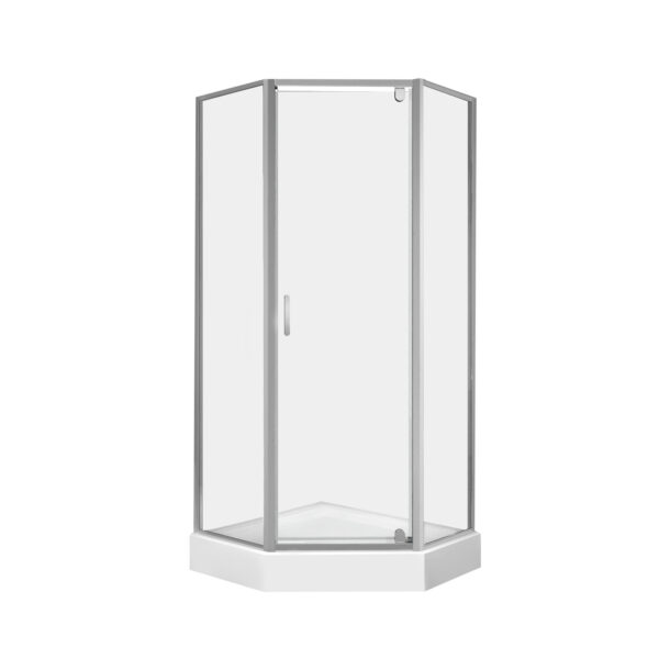 Набор Qtap душевая кабина Leo CRM10995-AC6 Clear 2020x900x900 мм + поддон Diamond 309912 90x90x12 см с сифоном Набір Qtap душова кабіна Leo CRM10995-AC6 Clear 2020x900x900 мм + піддон Diamond 309912 90x90x12 см з сифоном