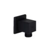 Подключение для шланга Qtap Spojeni прямоугольное QT809810842857NB Black Matt Підключення для шланга Qtap Spojeni прямокутне QT809810842857NB Black Matt
