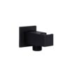 Подключение с держателем для шланга Qtap Spojeni прямоугольное QTCRBBH025 Black Matt Підключення з тримачем для шланга Qtap Spojeni прямокутне QTCRBBH025 Black Matt